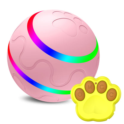interactive smart rolling cat ball toy with remote control