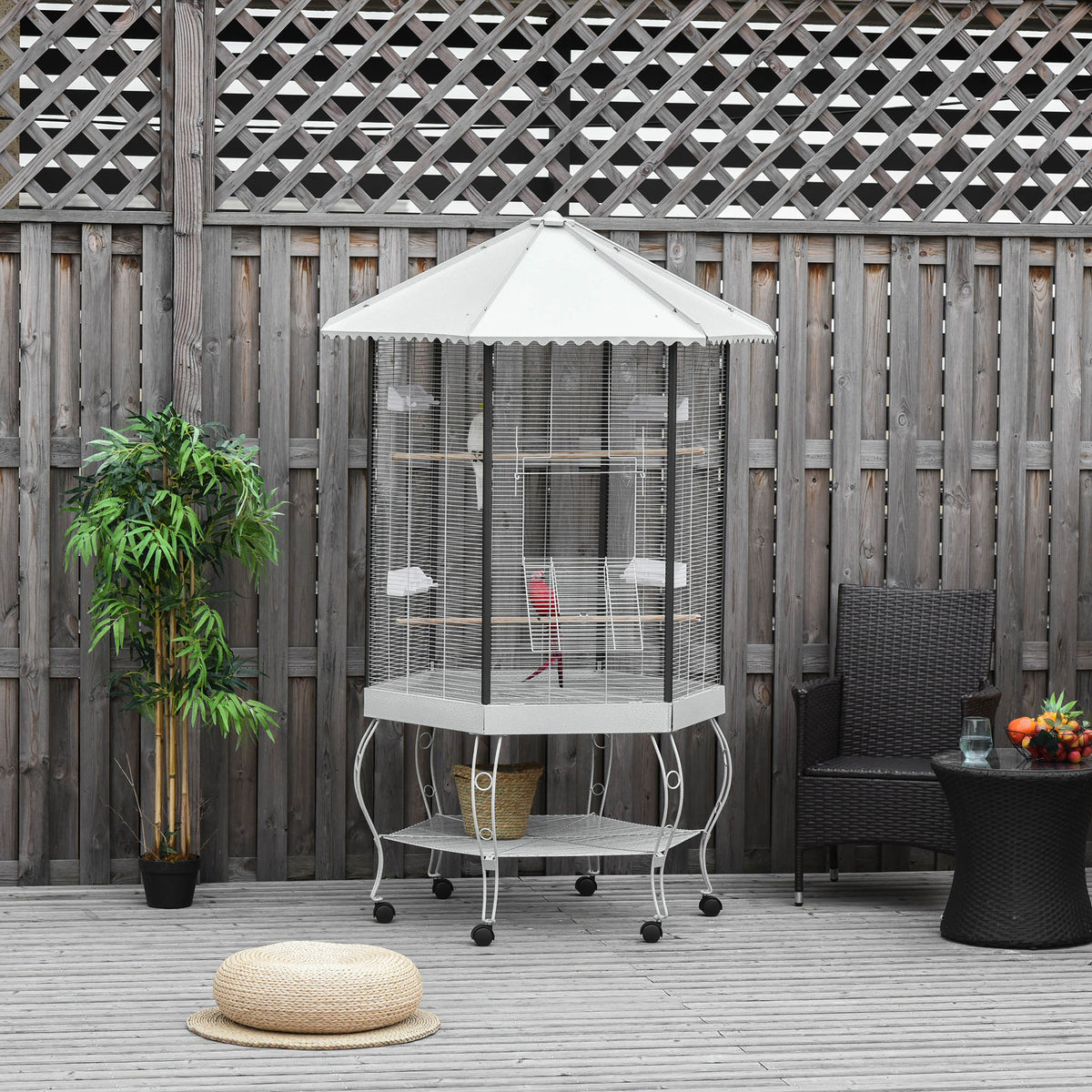 indoor outdoor large flight bird cage with 0.5 inch bar spacing
