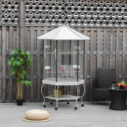 indoor outdoor large flight bird cage with 0.5 inch bar spacing