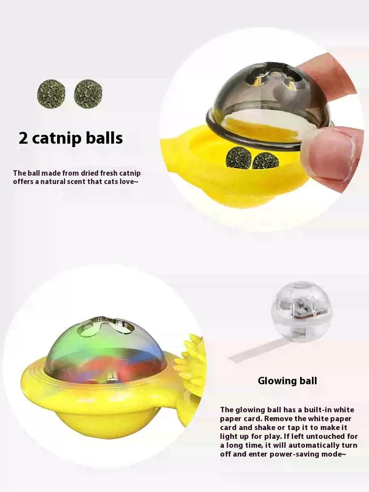 interactive cat toy set with feather teaser and windmill toy