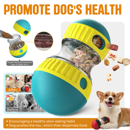 interactive dog treat dispensing puzzle ball toy for slow feeding