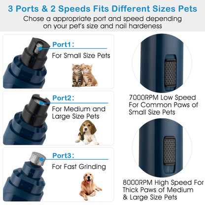 low noise dog nail trimmer grinding claw safely