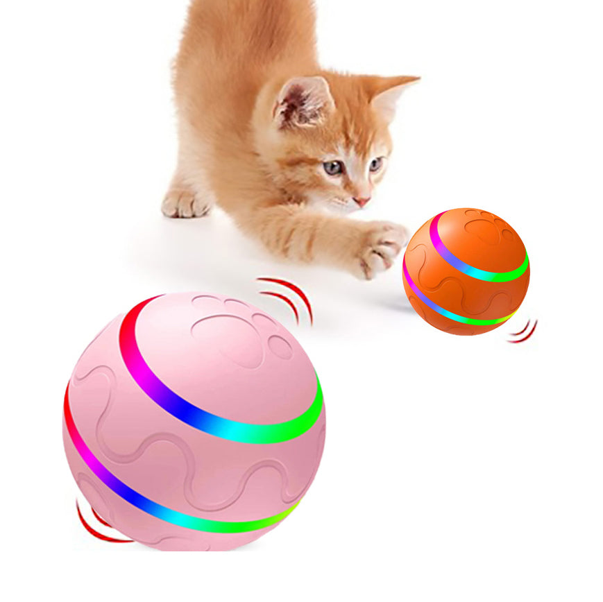 interactive smart rolling cat ball toy with remote control