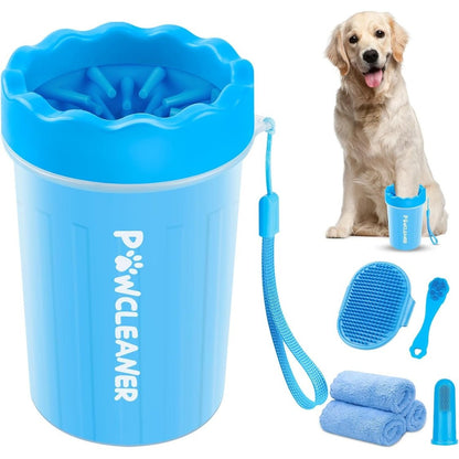 portable silicone dog paw cleaner cup for muddy paws