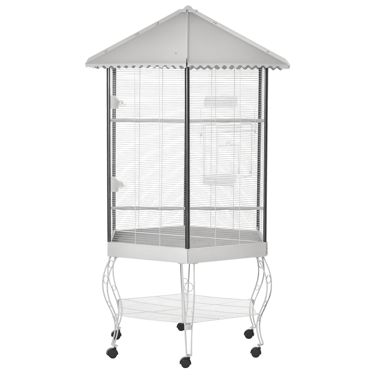 indoor outdoor large flight bird cage with 0.5 inch bar spacing