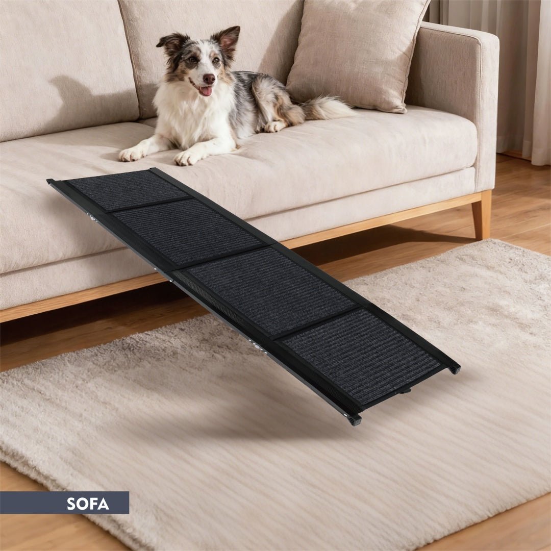 65 inch folding aluminum dog car ramp for suvs and trucks