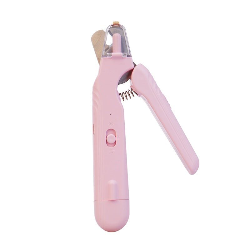 2-in-1 pet nail clipper and grinder with dual led safety light