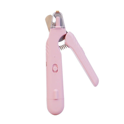 2-in-1 pet nail clipper and grinder with dual led safety light