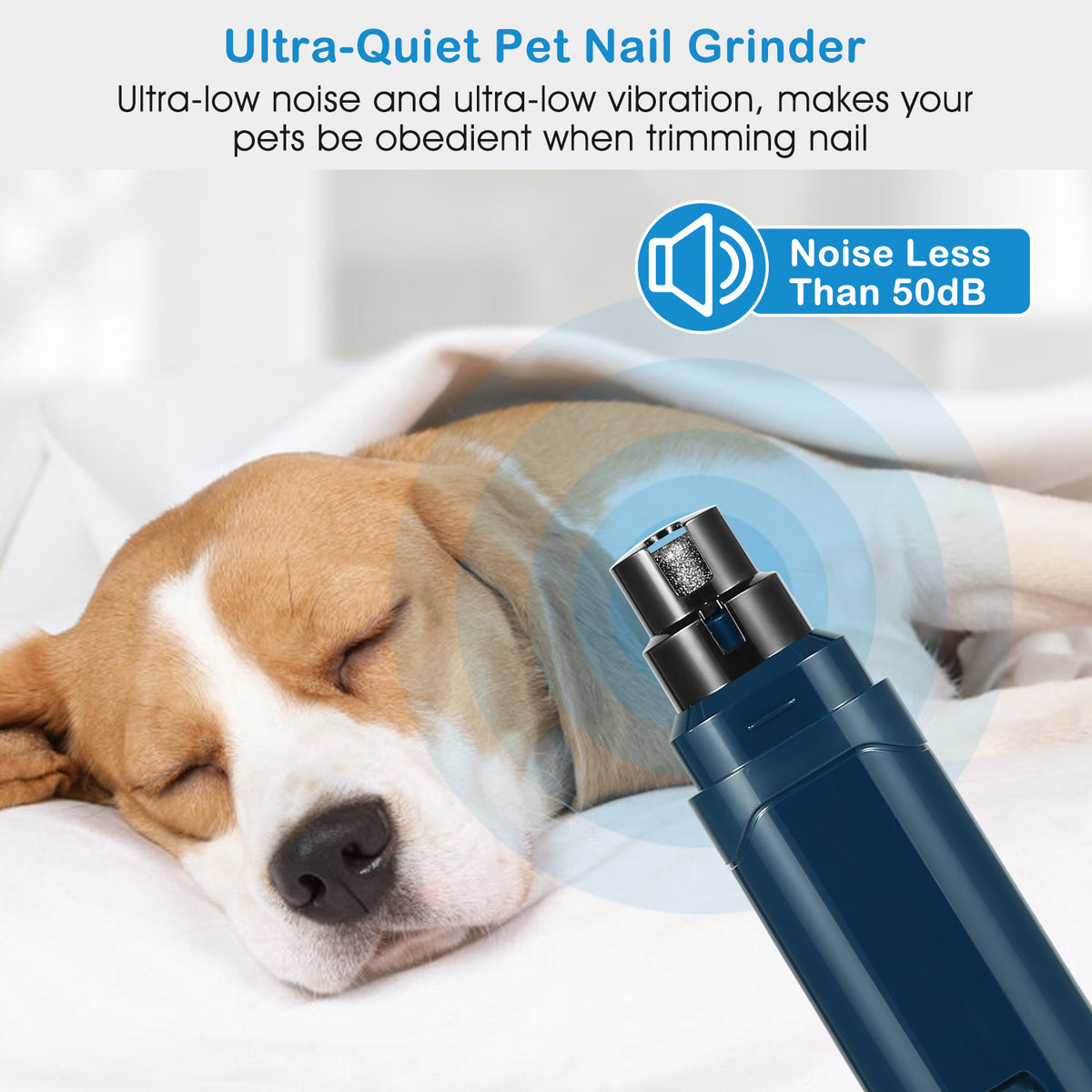 low noise dog nail trimmer grinding claw safely