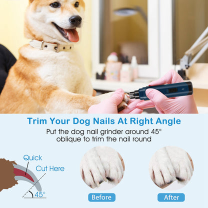low noise dog nail trimmer grinding claw safely