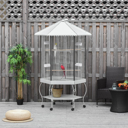indoor outdoor large flight bird cage with 0.5 inch bar spacing