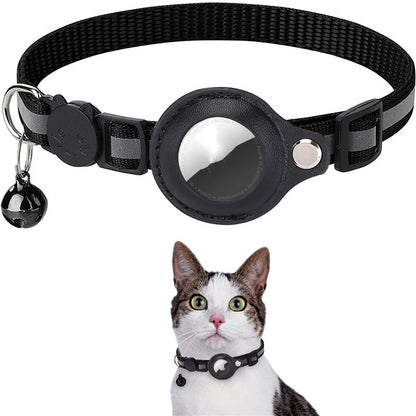 sky blue reflective airtag collar for puppies and kittens