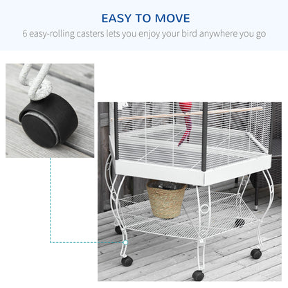 indoor outdoor large flight bird cage with 0.5 inch bar spacing