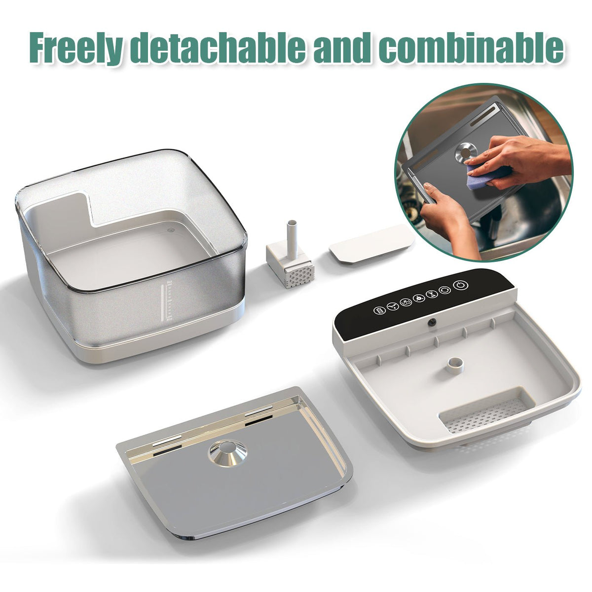 smart wireless cat water fountain with uv sterilization