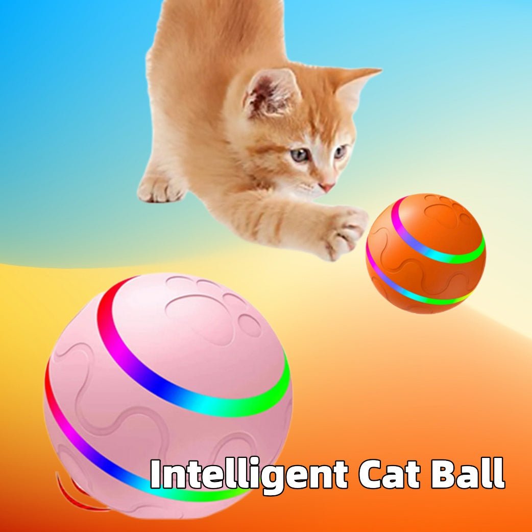 interactive smart rolling cat ball toy with remote control